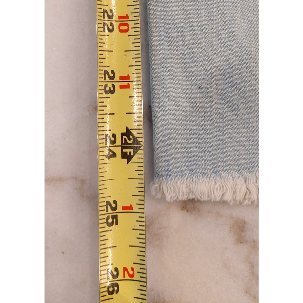REWASH Brand Women"s Jeans Jersey‎ Relaxed Crop Distressed Light Denim Size 1/25 - Picture 12 of 12